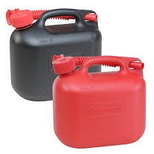 Plastic Petrol Can 5 Litre (Red or Black)