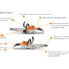 STIHL MSA 60 C-B Cordless Chainsaw Set - Image 3
